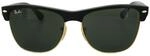Ray-Ban Oval Unisex Demi Shiny Schwarz Gr&uuml;n Sonnenbrille