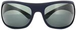 Polaroid Sport Wrap Unisex Matt Dunkelblau Grau Polarisierte Sonnenbrille