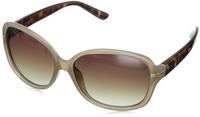 Polaroid Butterfly Womens Beige Havanna Braun Gradient Polarisierte Sonnenbrille