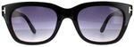 Tom Ford Square Mens Black & Brown Smoke Grey Gradient Sonnenbrillen