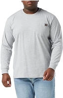 Dickies Taschen Langarm Baumwoll Herren T-Shirt in Grau