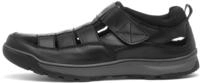 Hush Puppies Touch Close Herren Sandalen Rucker Leder Fischer Schwarz