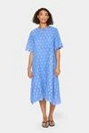 Kleid Lockere Passform Provence blue