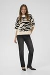 Strickpullover KAsandra Baggy fit black offwhite