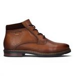 Bugatti Herren Tan Braune Leder-Schn&uuml;rstiefel Chukka Ankle Boots &ndash; Rigalo Evo
