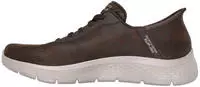 Skechers GO WALK Flex Smooth Motion Textil Herren Braune Laufschuhe