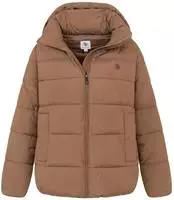U.S. POLO ASSN. Damen Winter-Steppjacke &ndash; mit gef&uuml;tterter Kapuze & Stehkragen