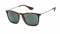 Lunettes De Soleil Ray-Ban Chris 4187 710/71 Tortue & Gunmetal Vert