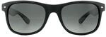 Polaroid Rectangle Unisex Matt Schwarz Rauch Grau Gradient Polarisierte Sonnenbrille