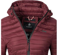 Marikoo Damen Steppjacke Samtpfote mit abnehmbarer Kapuze & Rippb&uuml;ndchen