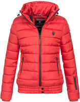 Marikoo Damen Steppjacke Poisen mit hohem Kragen & Teddyfleece-Taschen