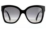 Gucci Square Womens Schwarz Grau Gradient Sonnenbrille