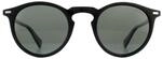 Polaroid Runde Herren Schwarz Gr&uuml;n Polarisierte Sonnenbrille