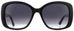 Gucci Butterfly Damen Schwarz Grau Gradient Sonnenbrille