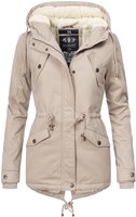 Marikoo Damen Winterjacke Manolya mit Teddyfellfutter & Baumwoll-Obermaterial