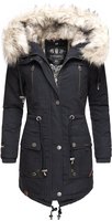 Navahoo Premium Damen Winterjacke Honigfee &ndash; Warmer Parka mit Abnehmbarem