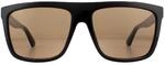 Gucci Square Mens Schwarz Braun Sonnenbrille 24ce6769-d4b0-4839-963a-d5399683572c