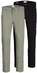 jack & jones JACK&JONES Men's Multi-Pack Pants, Marco Paspel Pockets Low Rise Chinos,