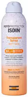 ISDIN Photoprotector Transparentes Spray F&uuml;r Nasse Haut Spf50+ 250 ml