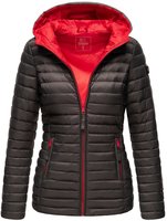Marikoo Damen Steppjacke &ndash; Asraa, leicht mit Kapuze & Kontrastfutter