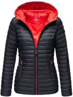 Marikoo Damen Steppjacke &ndash; Asraa, leicht mit Kapuze & Kontrastfutter