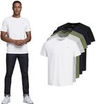 JACK&JONES Logo Casual Wei&szlig;es T-Shirt aus weicher Baumwolle mit Rundhalsausschnitt