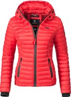 Marikoo Damen Steppjacke Samtpfote mit abnehmbarer Kapuze & Rippb&uuml;ndchen