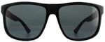 Gucci Sonnenbrille GG0010S 001 Schwarzer Gummi Grau
