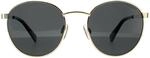 Polaroid Runde Unisex Gold Grau Grau Polarisierte Sonnenbrille