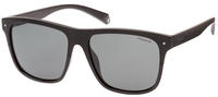Polaroid Square Mens Schwarz Grau Polarisierte Sonnenbrille