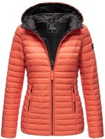 Marikoo Damen Steppjacke &ndash; Asraa, leicht mit Kapuze & Kontrastfutter