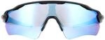 Oakley Wrap Mens Matte Black Prizm Eau profonde Polaris