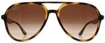 Ray-Ban RB4376 710 poliert havanna braun Verlauf Sonnenbrille