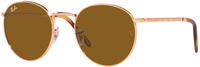 Ray-Ban Rund Unisex Rose Gold Braun RB3637 Neu Rund
