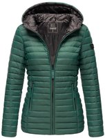 Marikoo Damen Steppjacke &ndash; Asraa, leicht mit Kapuze & Kontrastfutter