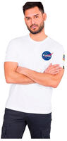 Herren Alpha Industries Space Shuttle T-Shirt in Wei&szlig;