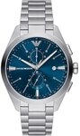 Emporio Armani Claudio Silber Herren Armbanduhr AR11541