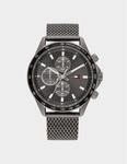 Montre Miles Chronograph Bracelet maille Tommy Hilfiger Pour Accessoires en Noir