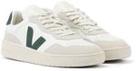 Veja V-90 Leder M&auml;nner Wei&szlig;/Gr&uuml;n Turnschuhe