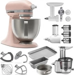 KitchenAid 4,7L 5KSM50PKVE K&uuml;chenmaschine - Artisan Plus Feather Pink
