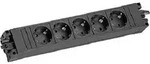 Bachmann Steckdosenleiste STEP BASE 5xCEE7/3 5xSchutzkontakt schwarz 906.18821