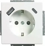 Busch Jaeger 2CKA002011A6306, Busch Jaeger Busch-Jaeger SCHUKO-/USB-A+C Steckdose