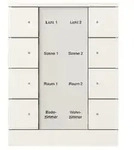 Busch-Jaeger 8-fach Bedienelement, studiowei&szlig; matt SB/U8.0.11-884