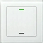 MDT BE-GTL1TW.01, MDT Glastaster II 1-fach RGBW mit Temperatursensor wei&szlig;