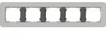 Gira Abdeckrahmen 5-fach E3 Grau/Anthrazit 0215422