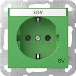 Gira SCHUKO-Steckdose BSF SV S ystem 55 Gr&uuml;n 4457107