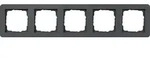 Gira Abdeckrahmen 5-fach Gira E1 Anthrazit 0215152