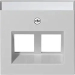 Gira Abdeckung 2-fach 30&deg;+BSF MJ grau 2640015