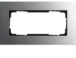 Gira Abdeckrahmen 2-fach edelstahl 1002219