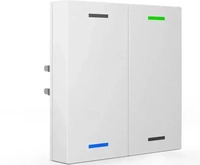 MDT BE-TAL5502.01, MDT Taster Light 2-fach RGBW reinwei&szlig; gl&auml;nzend...
